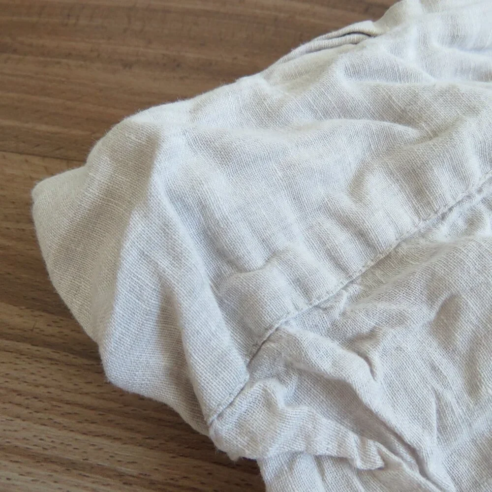RESTORATION HARDWARE 100% Linen Pillow Sham Neutral Minimalist